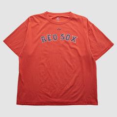 Boston Red Sox Majestic 2000s T-shirt - Red Vintage
