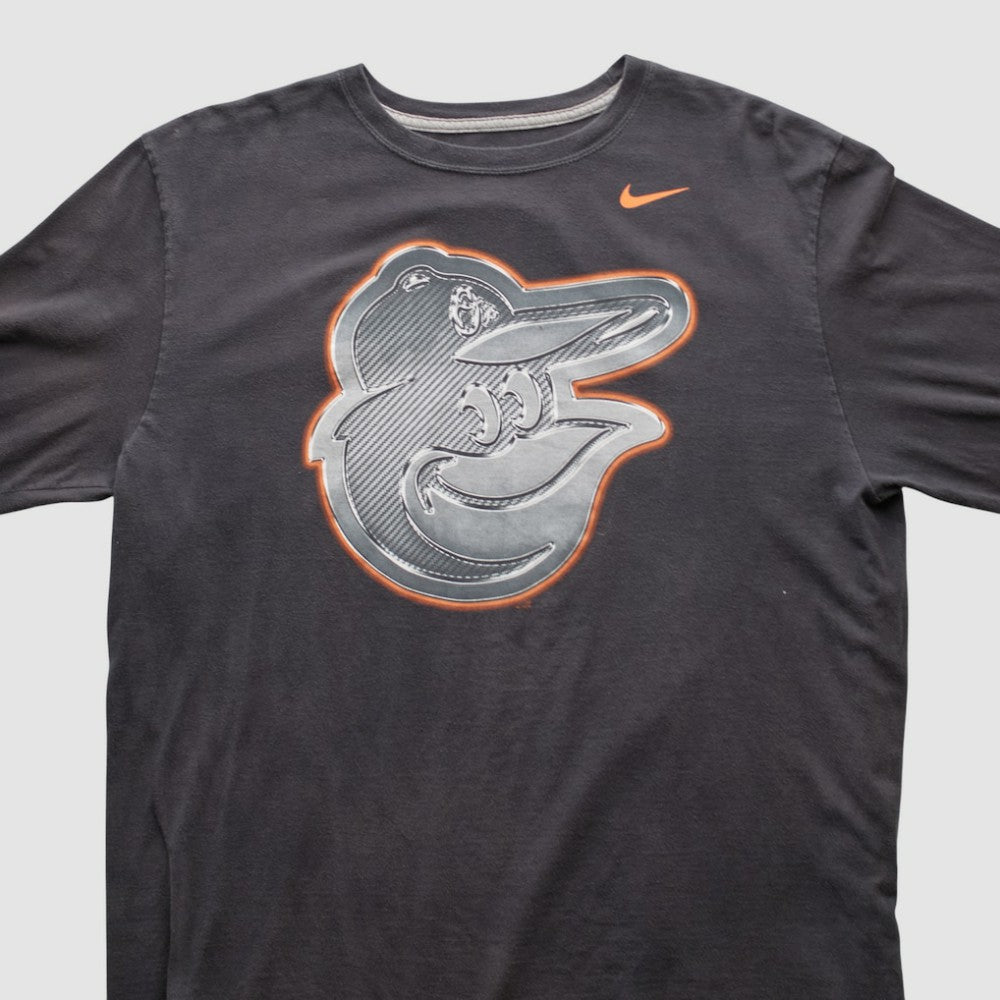 Baltimore Orioles 2010s Long Sleeve T-shirt - Black Vintage | Nike
