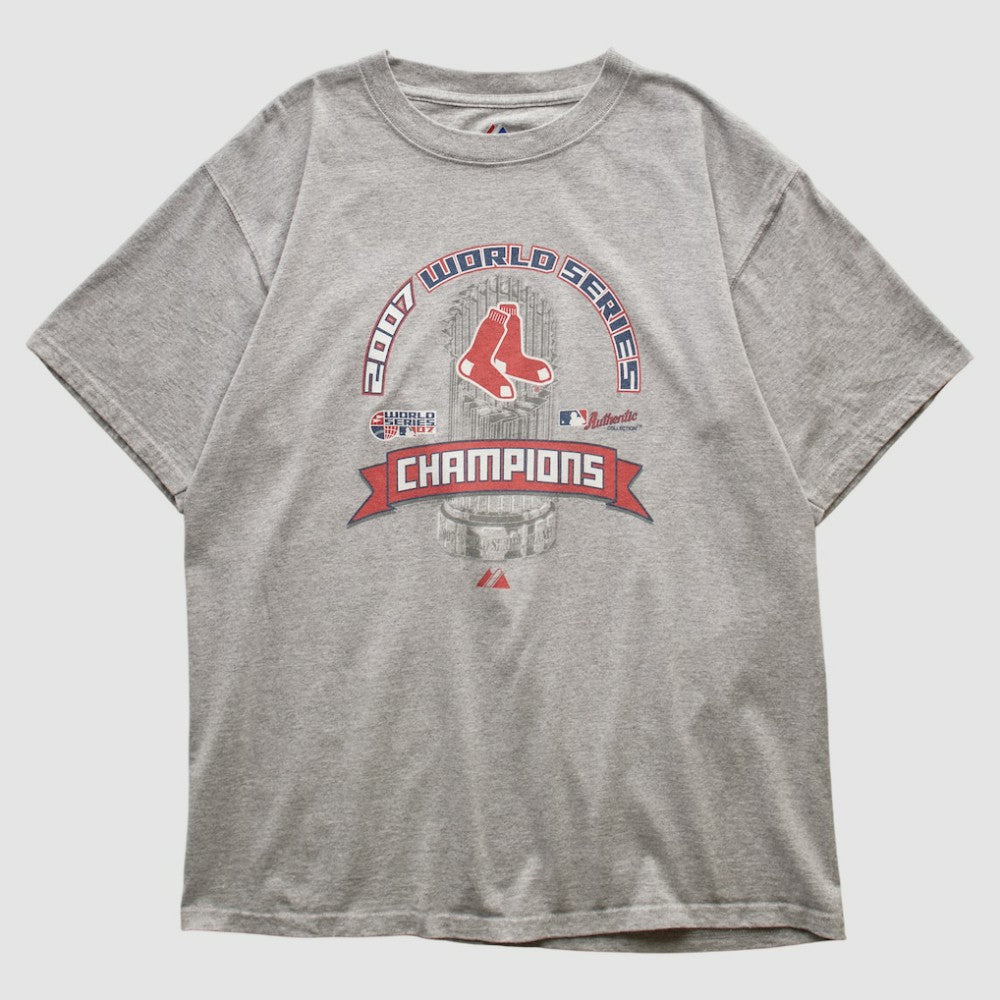 Boston Red Sox Majestic 2007 T-shirt - Heather Gray Vintage