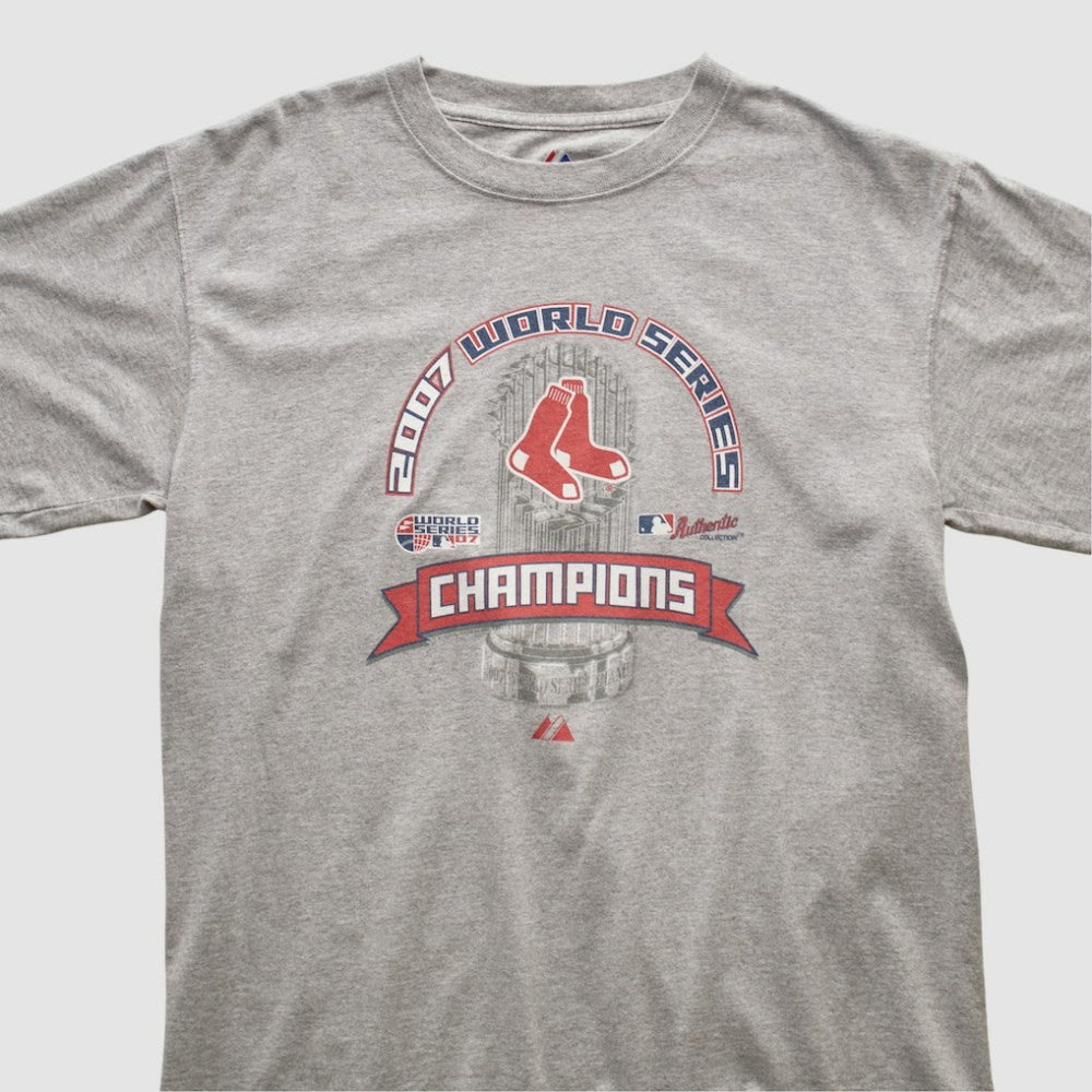 Boston Red Sox Majestic 2007 T-shirt - Heather Gray Vintage