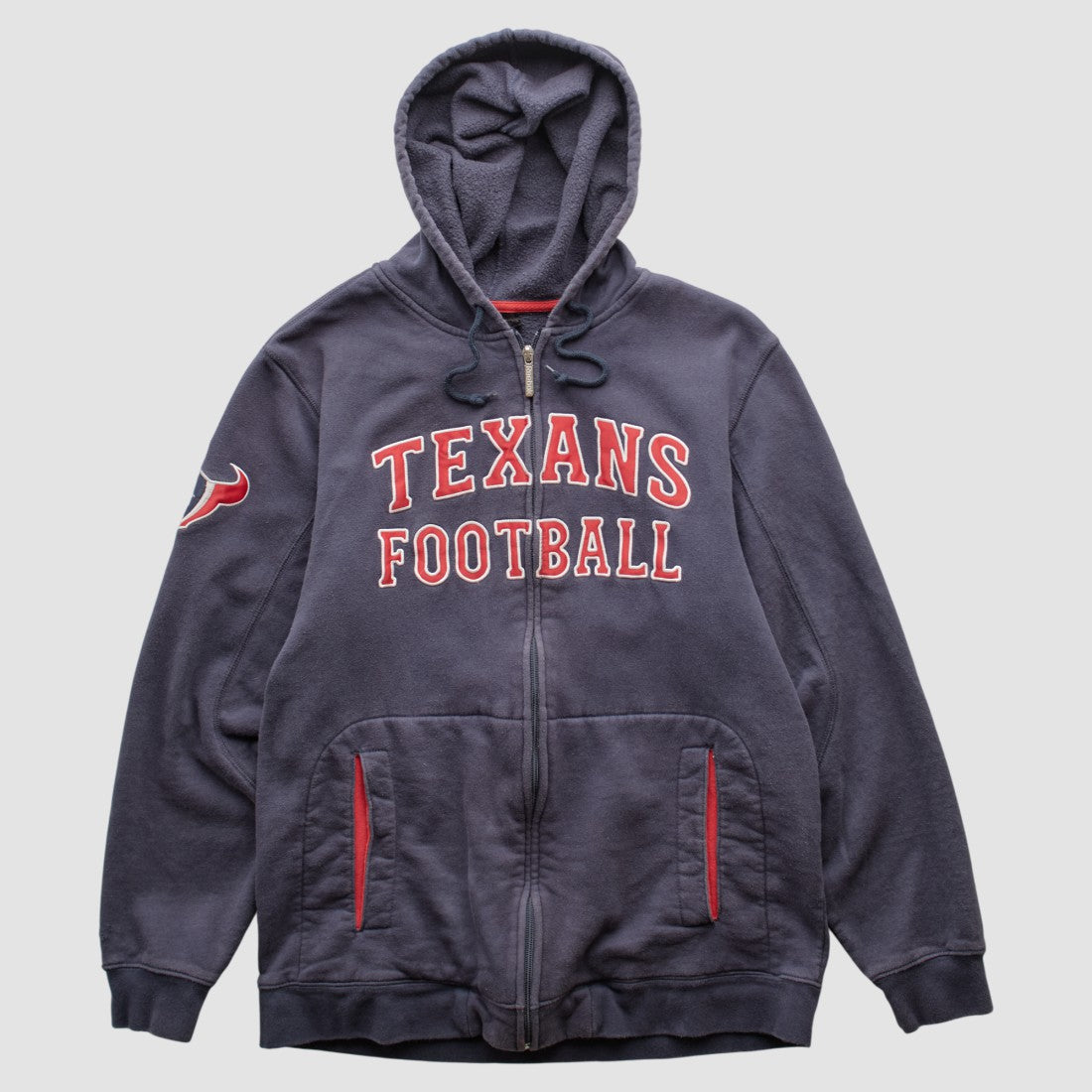 NFL Houston Texans Reebok 2010s Hooded Full Zip Sweatshirt