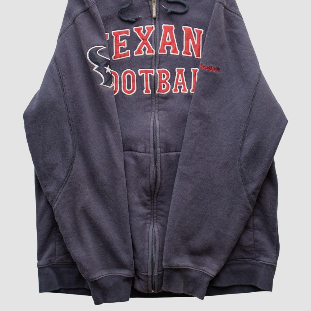 NFL Houston Texans Reebok 2010s Hooded Full Zip Sweatshirt