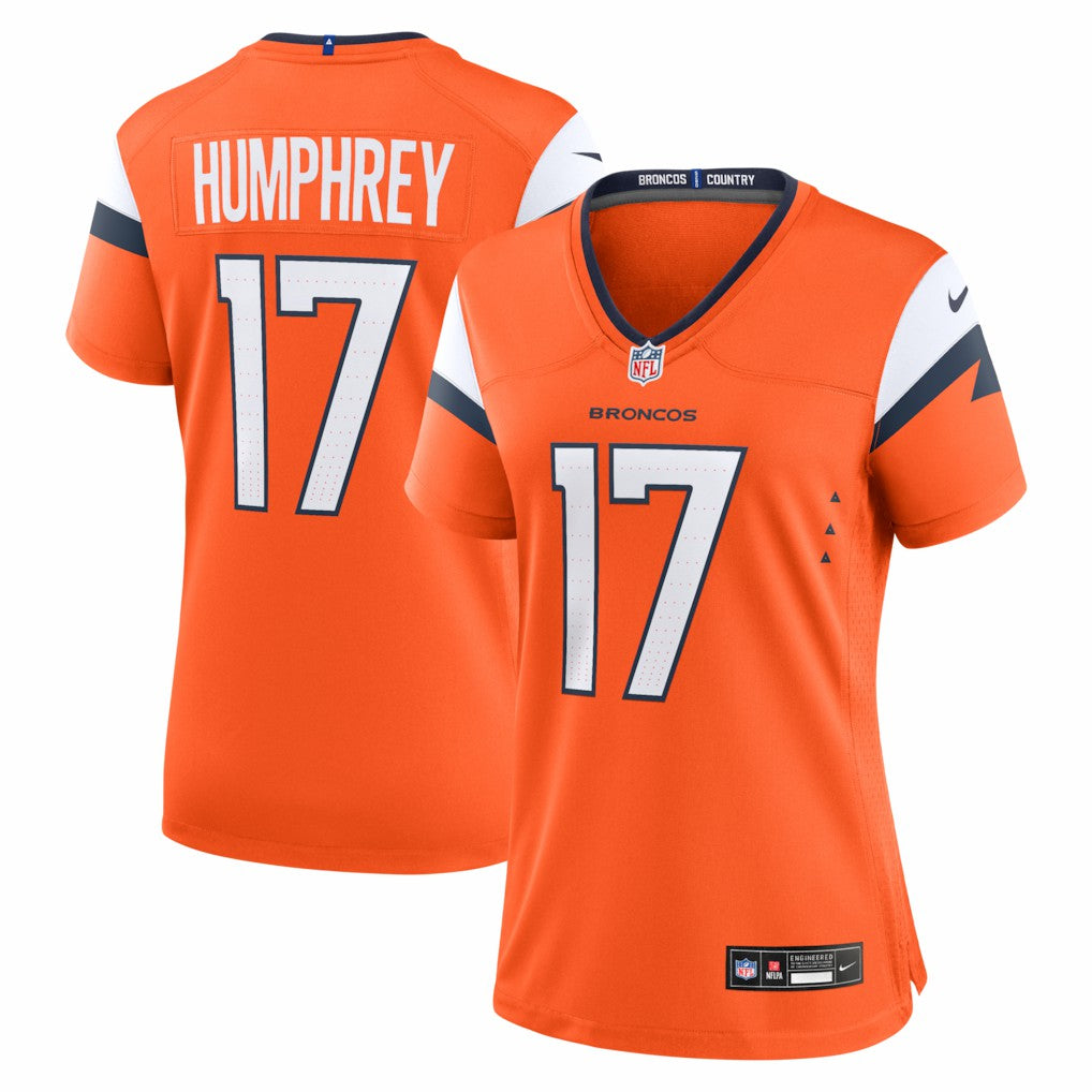 NFL Denver Broncos Lil'Jordan Humphrey  Women's Team Game Jersey