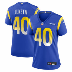 NFL Los Angeles Rams Jesse Luketa  Women's Team Game Jersey