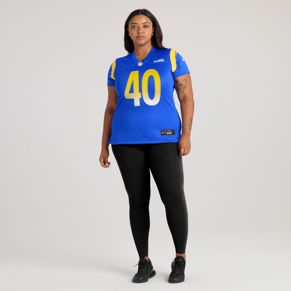 NFL Los Angeles Rams Jesse Luketa  Women's Team Game Jersey