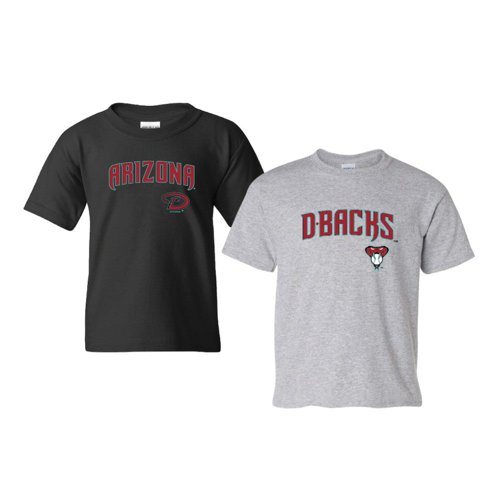Arizona Diamondbacks Soft as a Grape Youth 2-Pack Logo T-Shirt Set - Black/Gray
