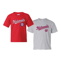 Washington Nationals Soft as a Grape Youth 2-Pack Logo T-Shirt Set - Red/Heather Gray