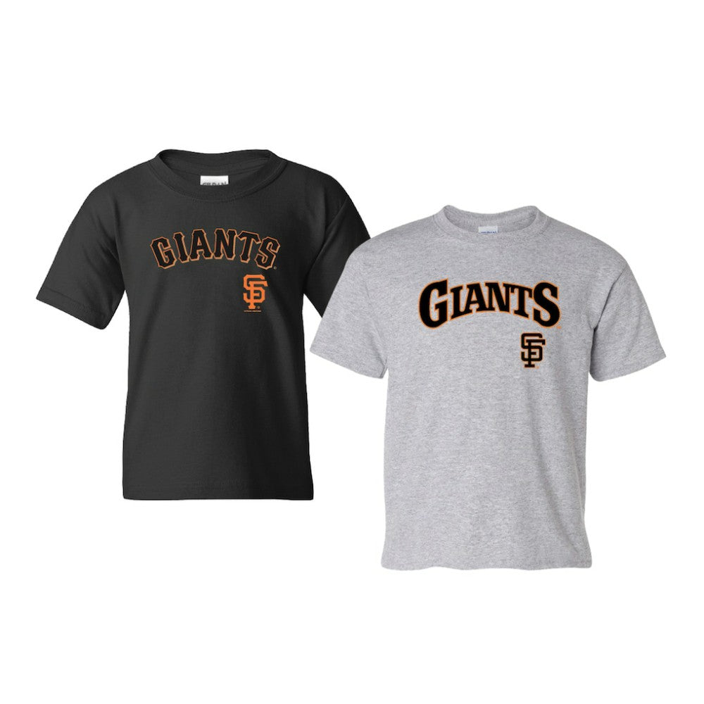 San Francisco Giants Soft as a Grape Youth 2-Pack Logo T-Shirt Set - Black/Gray