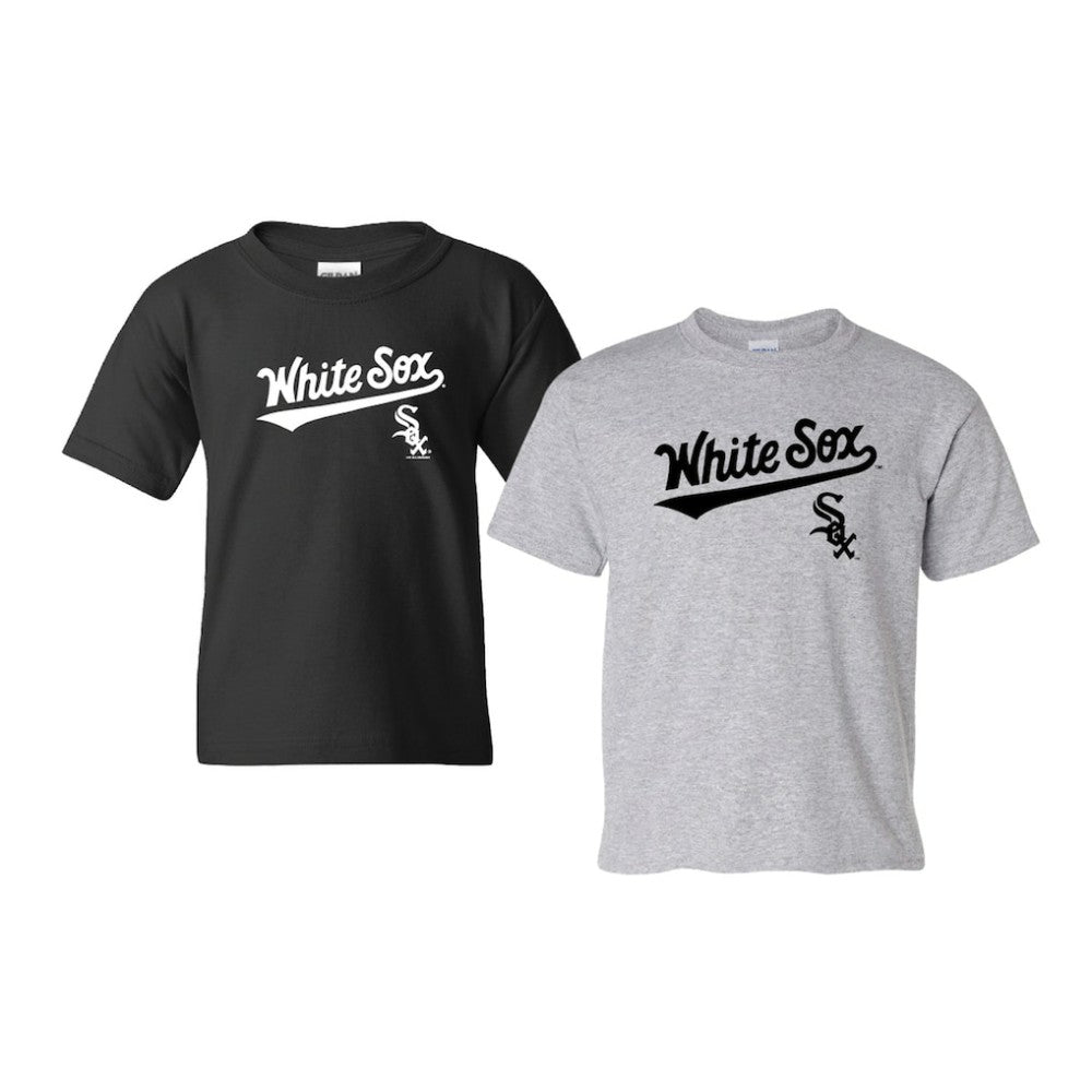 Chicago White Sox Soft as a Grape Youth 2-Pack Logo T-Shirt Set - Black/Gray