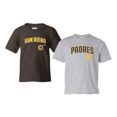 San Diego Padres Soft as a Grape Youth 2-Pack Logo T-Shirt Set - Brown/Gray