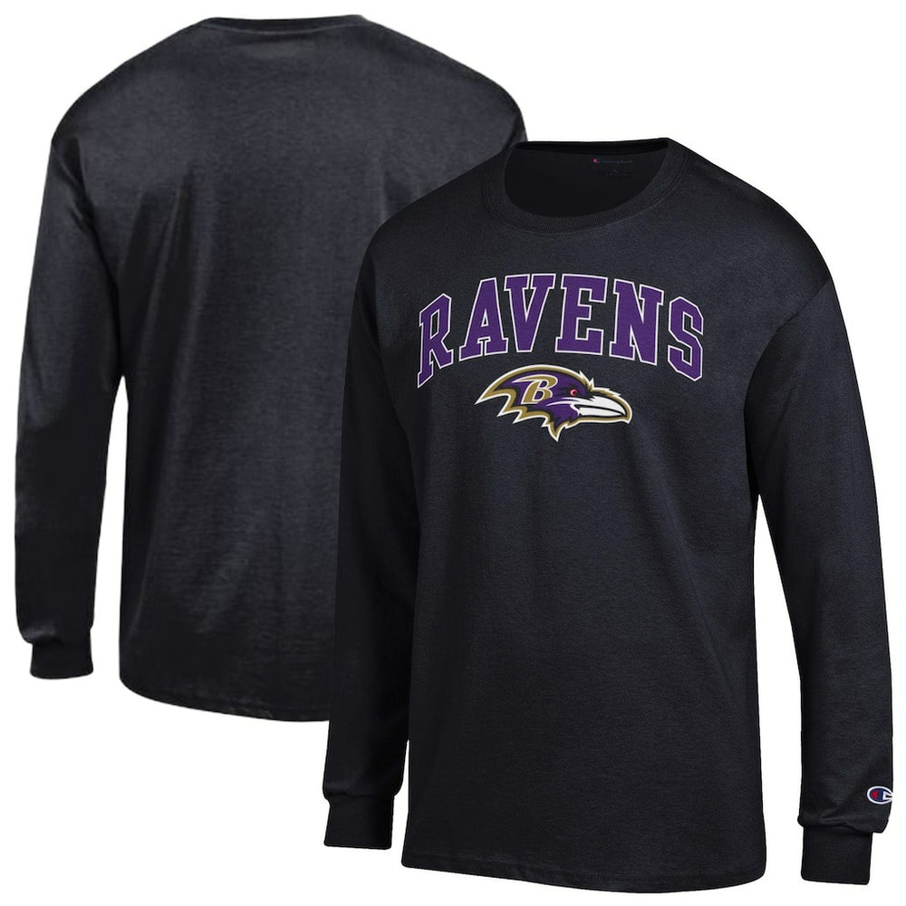 NFL Baltimore Ravens Arch Over Logo Long Sleeve T-Shirt