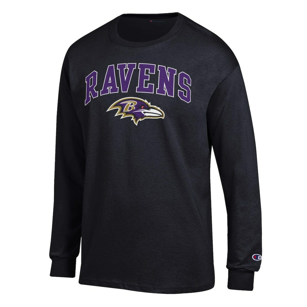 NFL Baltimore Ravens Arch Over Logo Long Sleeve T-Shirt