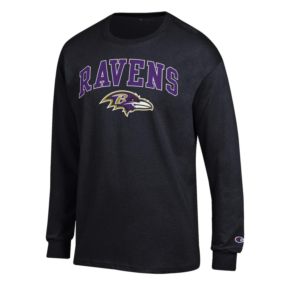 NFL Baltimore Ravens Arch Over Logo Long Sleeve T-Shirt