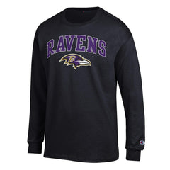 NFL Baltimore Ravens Arch Over Logo Long Sleeve T-Shirt