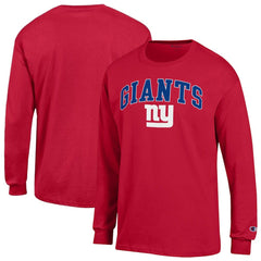 NFL New York Giants Arch Over Logo Long Sleeve T-Shirt