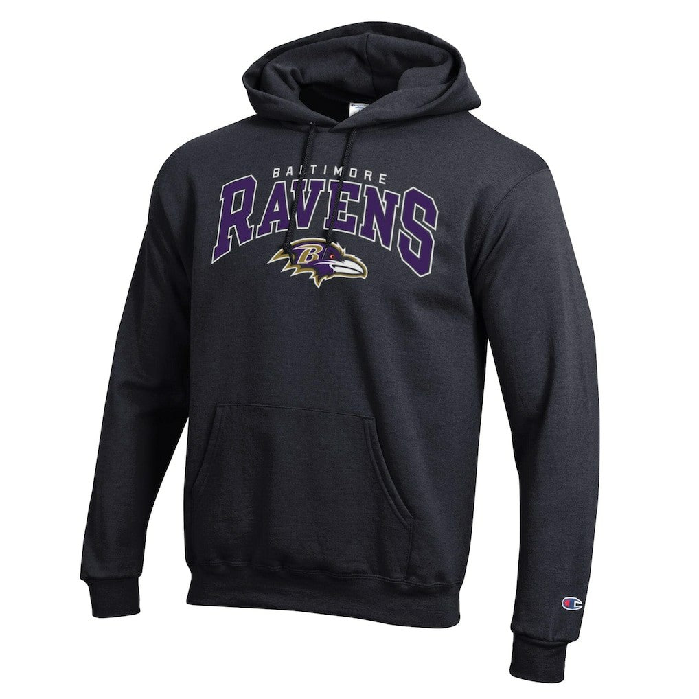 NFL Baltimore Ravens Powerblend Arch over Logo Hoodie