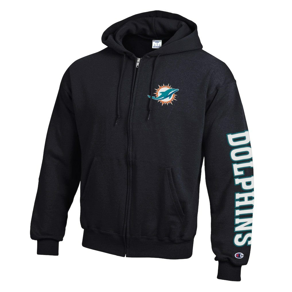NFL Miami Dolphins Powerblend Fleece Full-Zip Hoodie