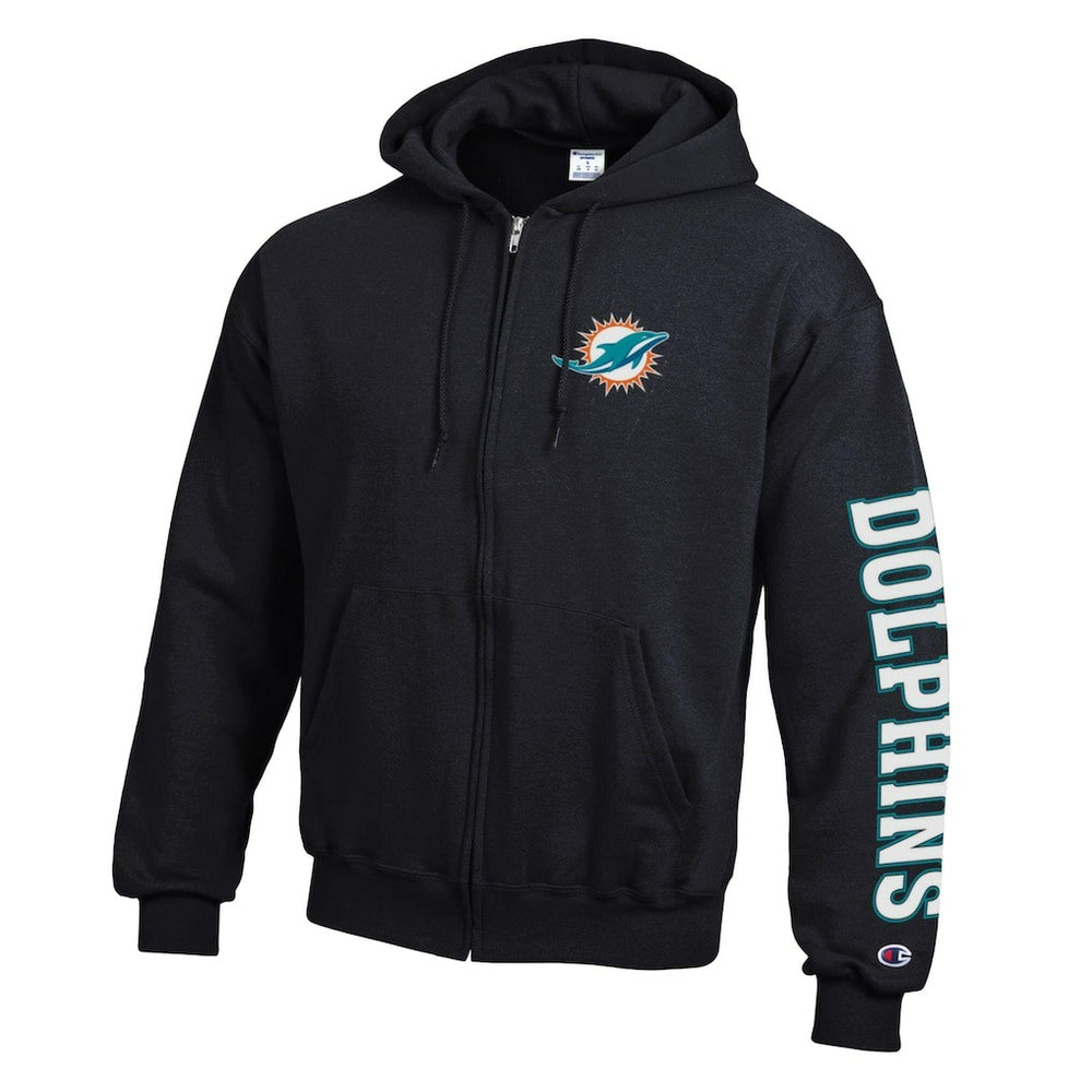 NFL Miami Dolphins Powerblend Fleece Full-Zip Hoodie