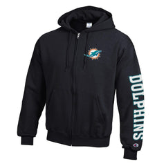 NFL Miami Dolphins Powerblend Fleece Full-Zip Hoodie