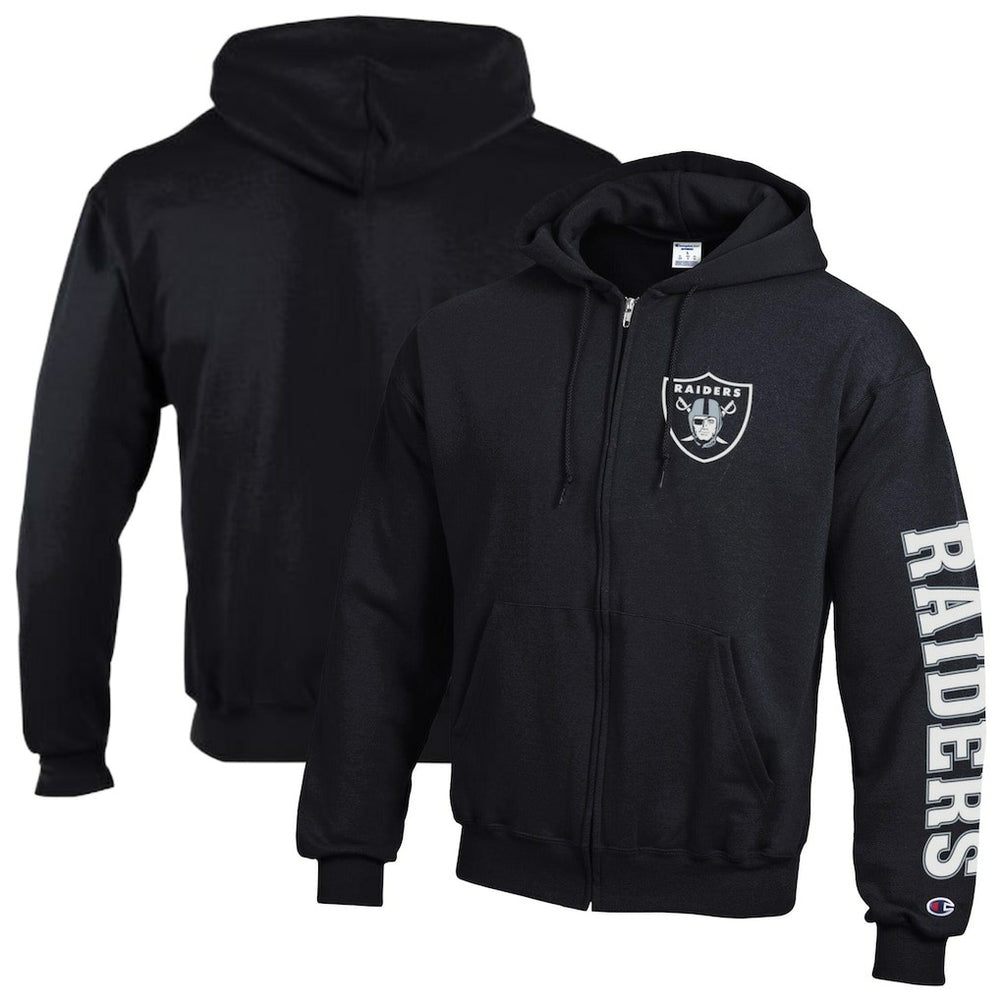 NFL Las Vegas Raiders Powerblend Fleece Full-Zip Hoodie