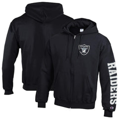 NFL Las Vegas Raiders Powerblend Fleece Full-Zip Hoodie