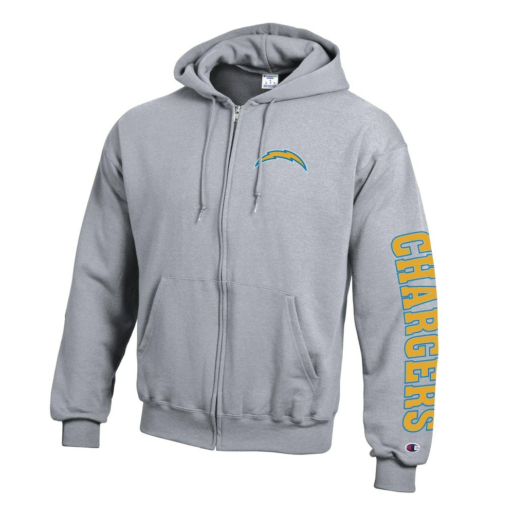 NFL Los Angeles Chargers Powerblend Fleece Full-Zip Hoodie