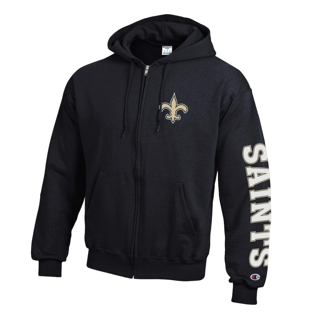 NFL New Orleans Saints Powerblend Fleece Full-Zip Hoodie