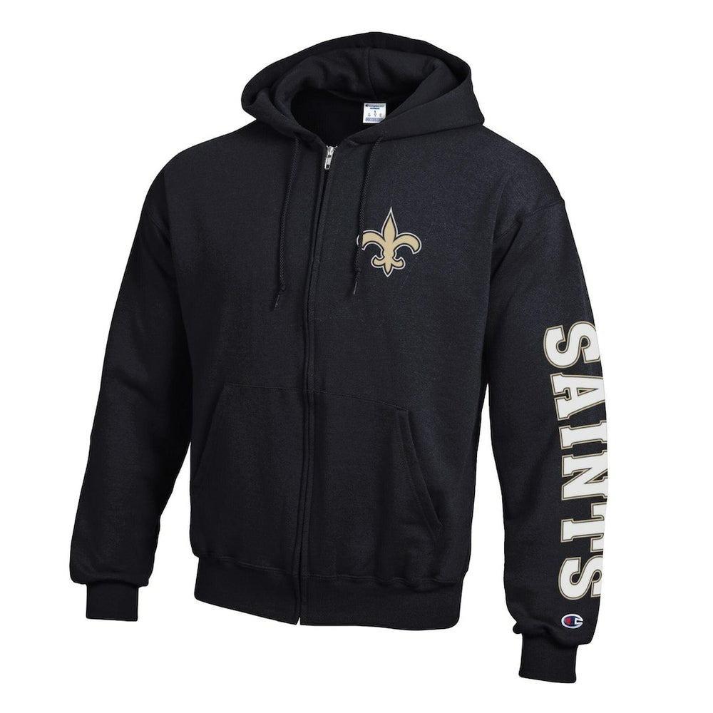 NFL New Orleans Saints Powerblend Fleece Full-Zip Hoodie