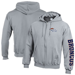 NFL Denver Broncos Powerblend Fleece Full-Zip Hoodie