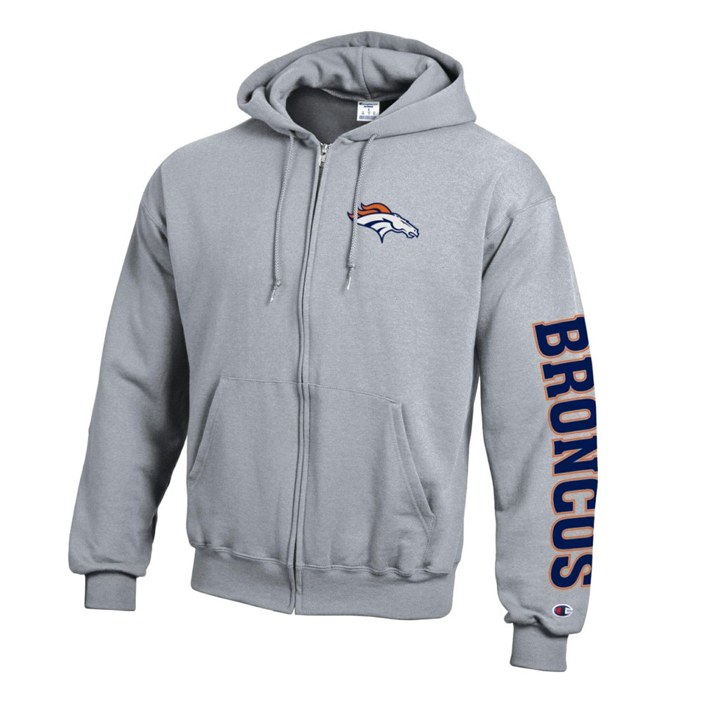 NFL Denver Broncos Powerblend Fleece Full-Zip Hoodie