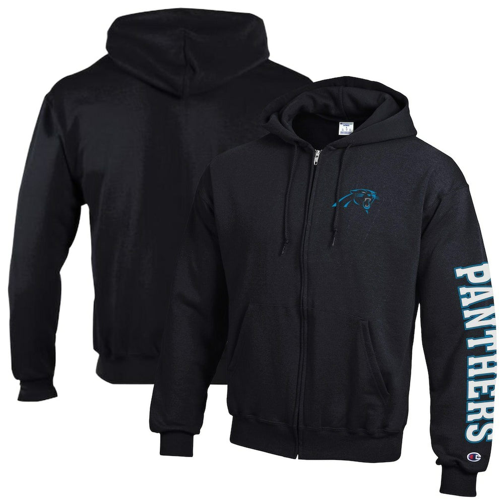 NFL Carolina Panthers Powerblend Fleece Full-Zip Hoodie