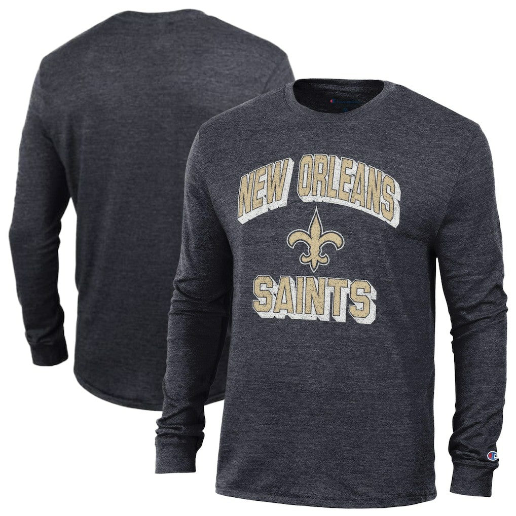 NFL New Orleans Saints Ultimate Tri-Blend Long Sleeve T-Shirt