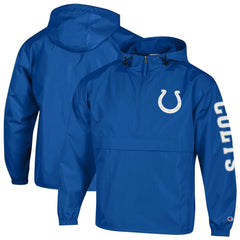 NFL Indianapolis Colts Packable Windbreaker Half-Zip Jacket