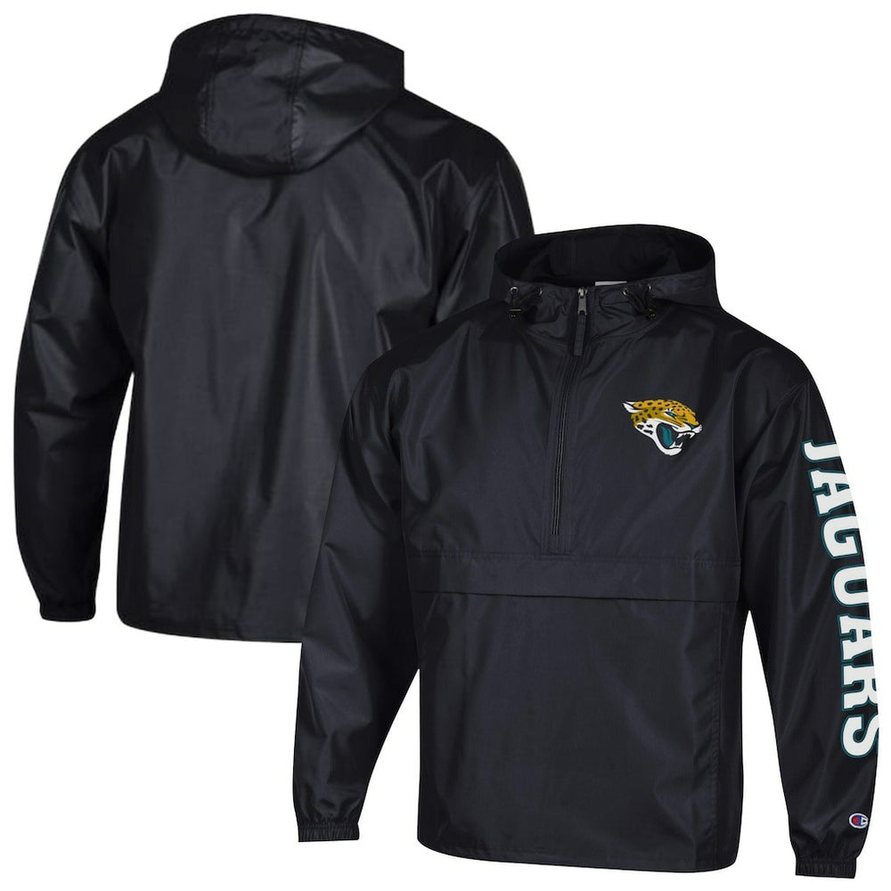 NFL Jacksonville Jaguars Packable Windbreaker Half-Zip Jacket