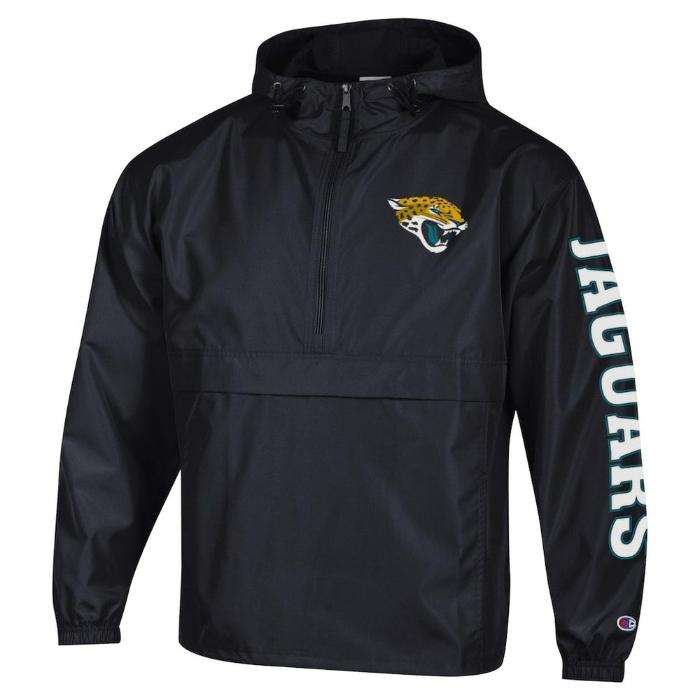 NFL Jacksonville Jaguars Packable Windbreaker Half-Zip Jacket