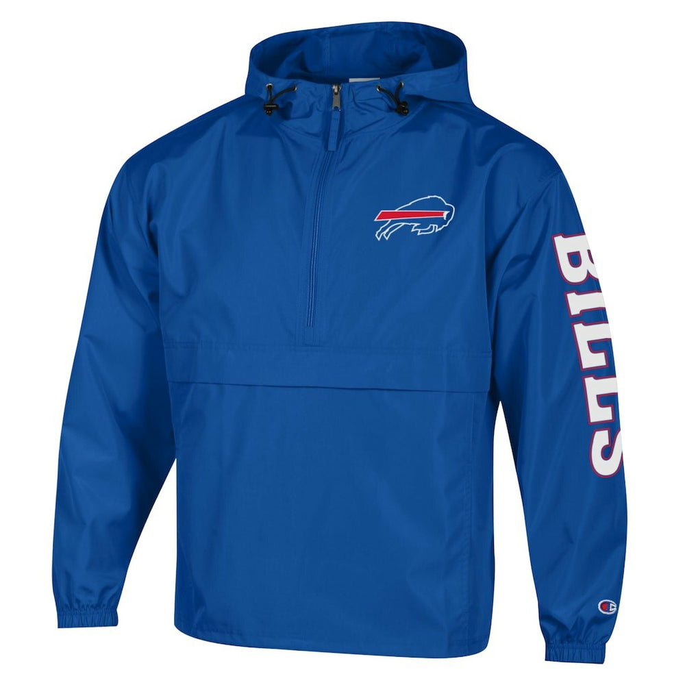 NFL Buffalo Bills Packable Windbreaker Half-Zip Jacket
