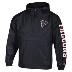 NFL Atlanta Falcons Packable Windbreaker Half-Zip Jacket