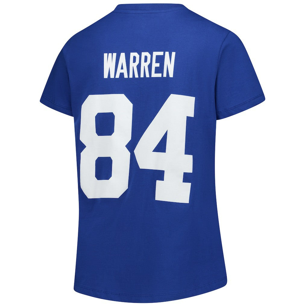 NFL Indianapolis Colts Tyler Warren  Women's Plus Size Name & Number V-Neck T-Shirt