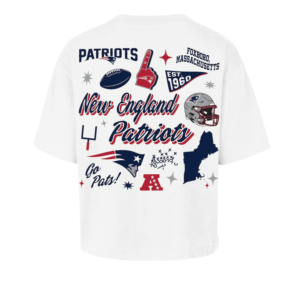 NFL New England Patriots '47 Women's Collage Script Reed City T-Shirt