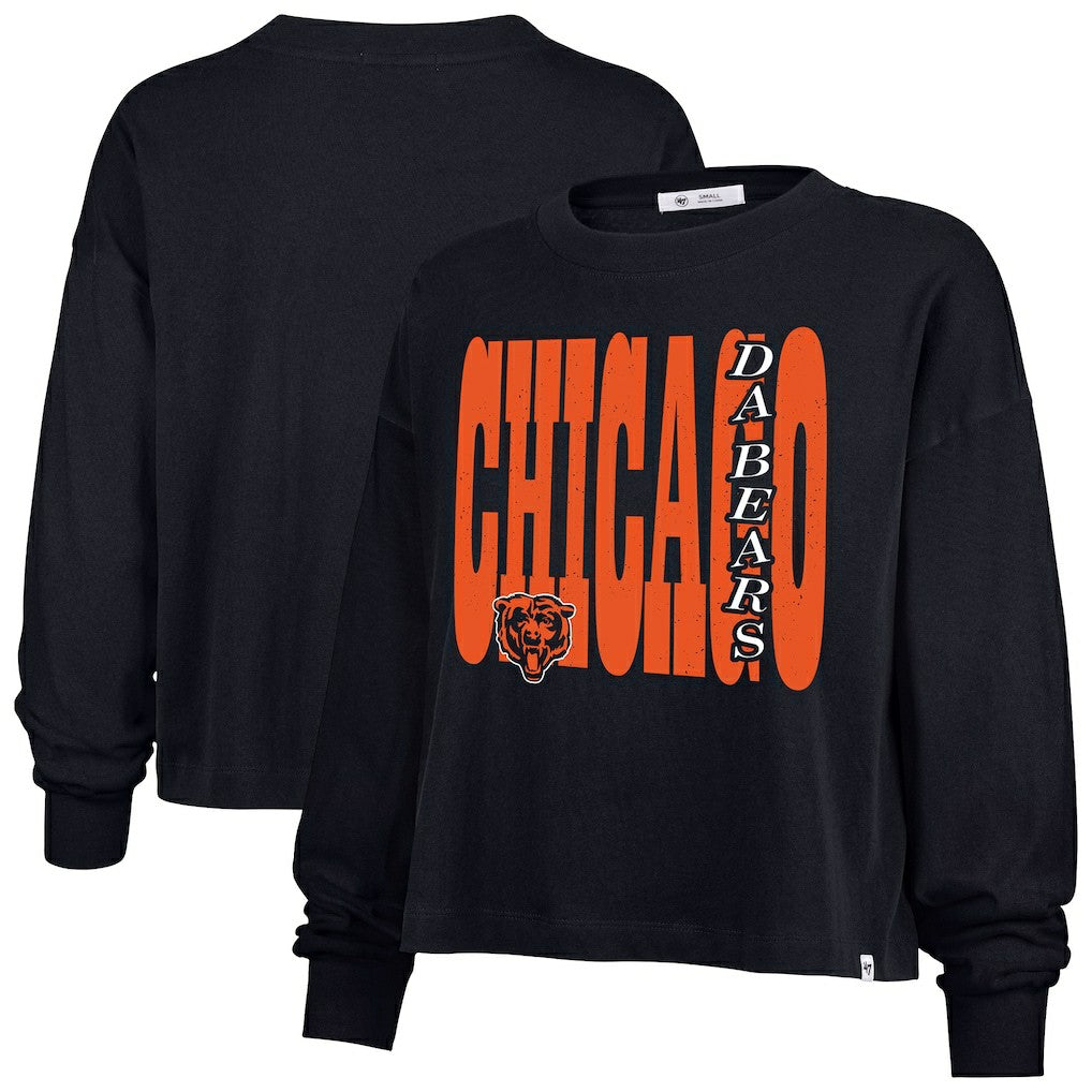 NFL Chicago Bears '47 Women's Stacked Sydney Long Sleeve T-Shirt