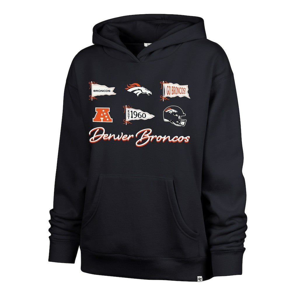 NFL Denver Broncos '47 Women's Bow & Banners Naomi Hoodie