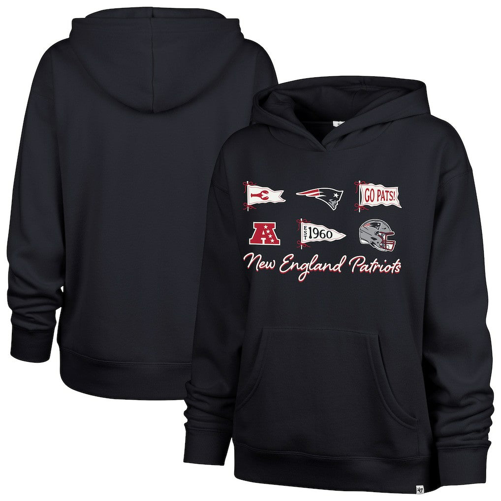 NFL New England Patriots '47 Women's Bow & Banners Naomi Hoodie
