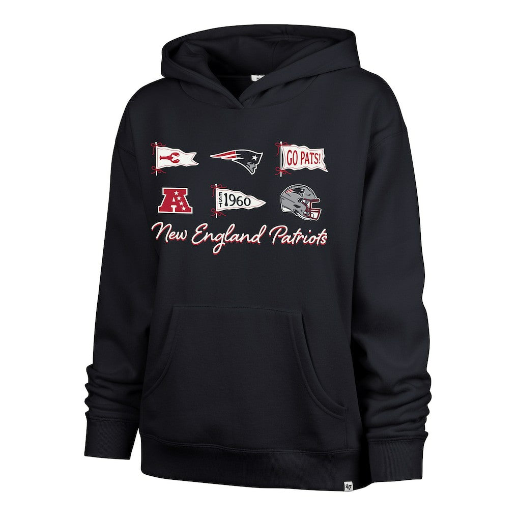 NFL New England Patriots '47 Women's Bow & Banners Naomi Hoodie