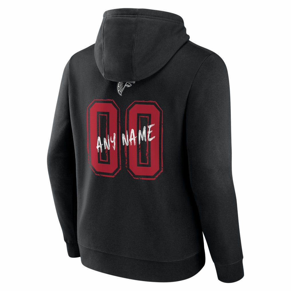 NFL Atlanta Falcons Hustle Personalized Name & Number Hoodie