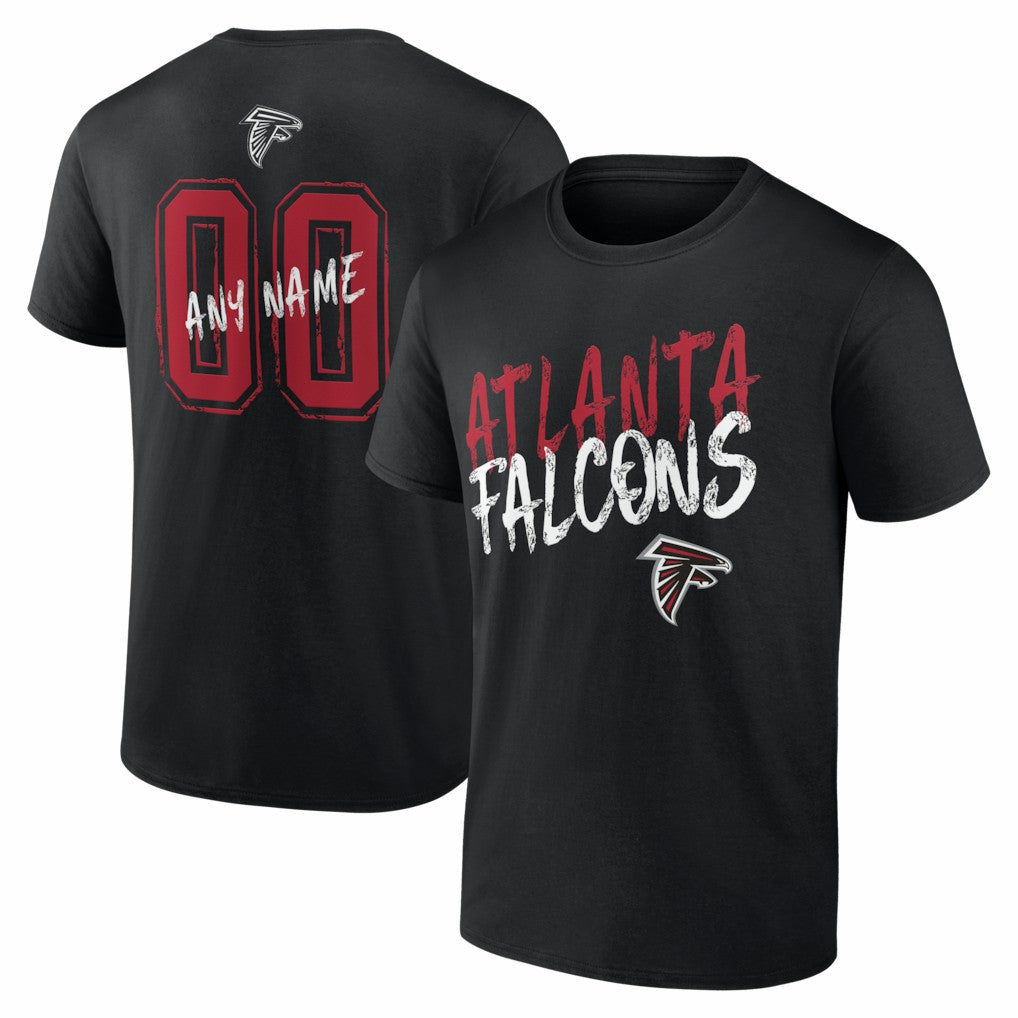 NFL Atlanta Falcons Hustle Personalized Name & Number T-Shirt