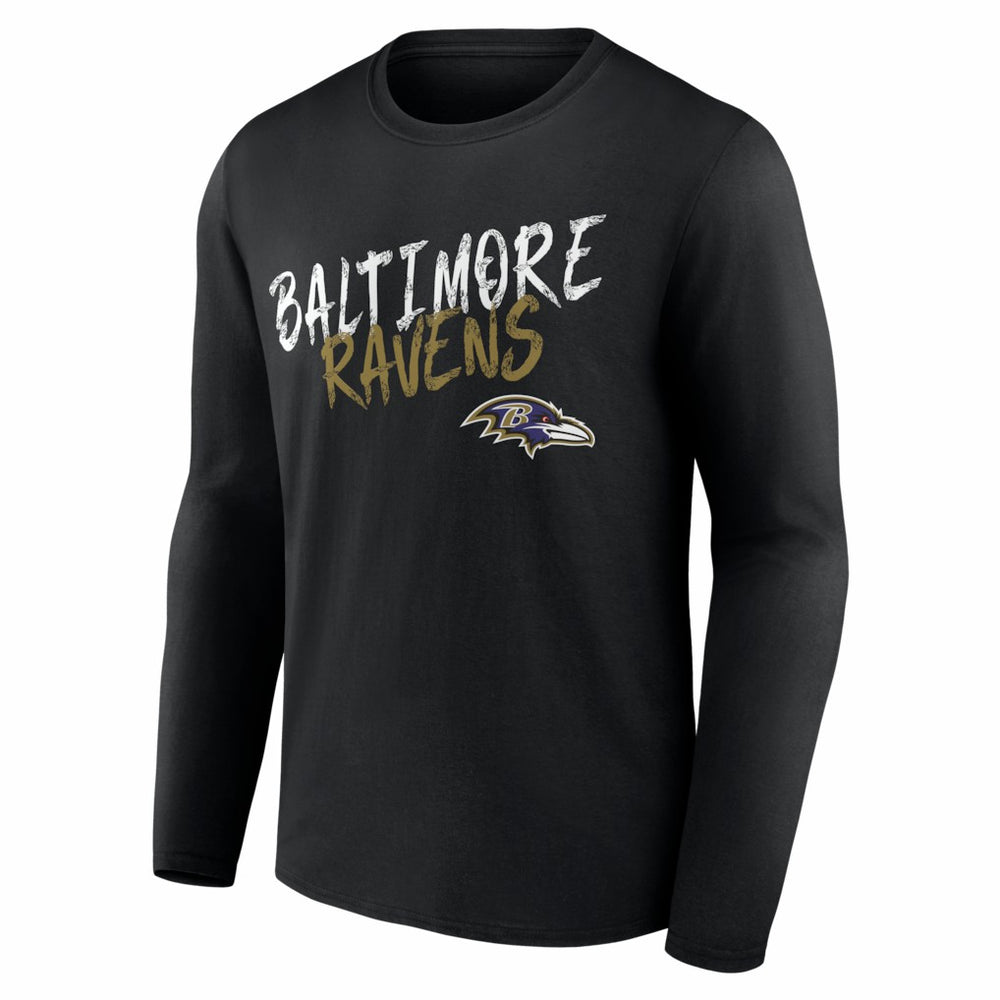 NFL Baltimore Ravens Hustle Personalized Name & Number Long Sleeve T-Shirt