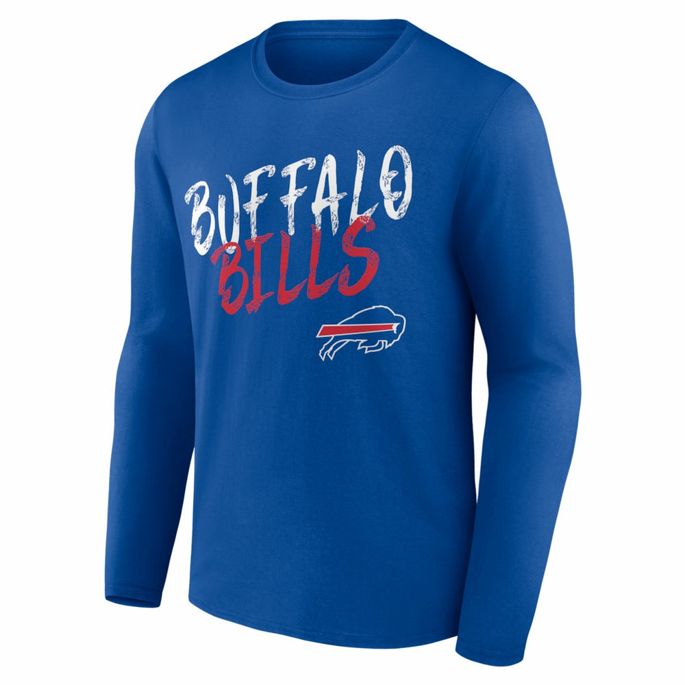 NFL Buffalo Bills Hustle Personalized Name & Number Long Sleeve T-Shirt