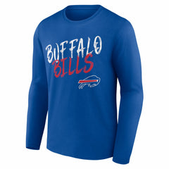 NFL Buffalo Bills Hustle Personalized Name & Number Long Sleeve T-Shirt