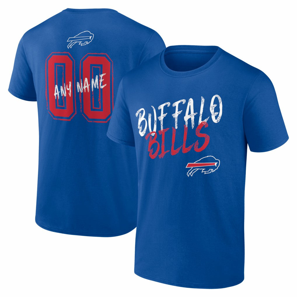 NFL Buffalo Bills Hustle Personalized Name & Number T-Shirt