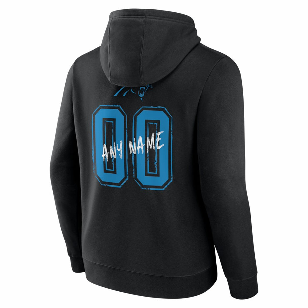 NFL Carolina Panthers Hustle Personalized Name & Number Hoodie